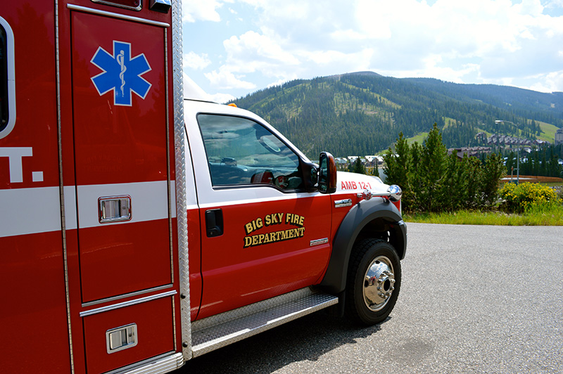 ambulance 12_1 with mountain in background