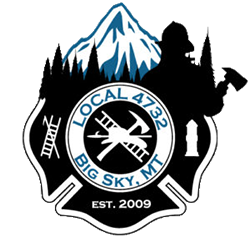 Local 4732 Big Sky, MT badge for Big Sky Fire Department