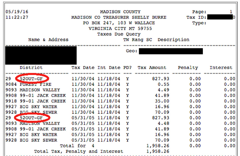 madison county tax statement